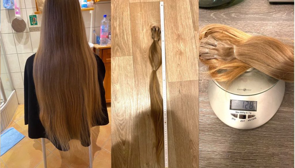 Haare verkaufen Zopf 60 cm Länge